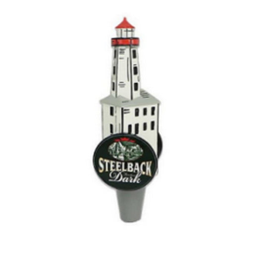 Dark Steelback Lighthouse Tap Handle