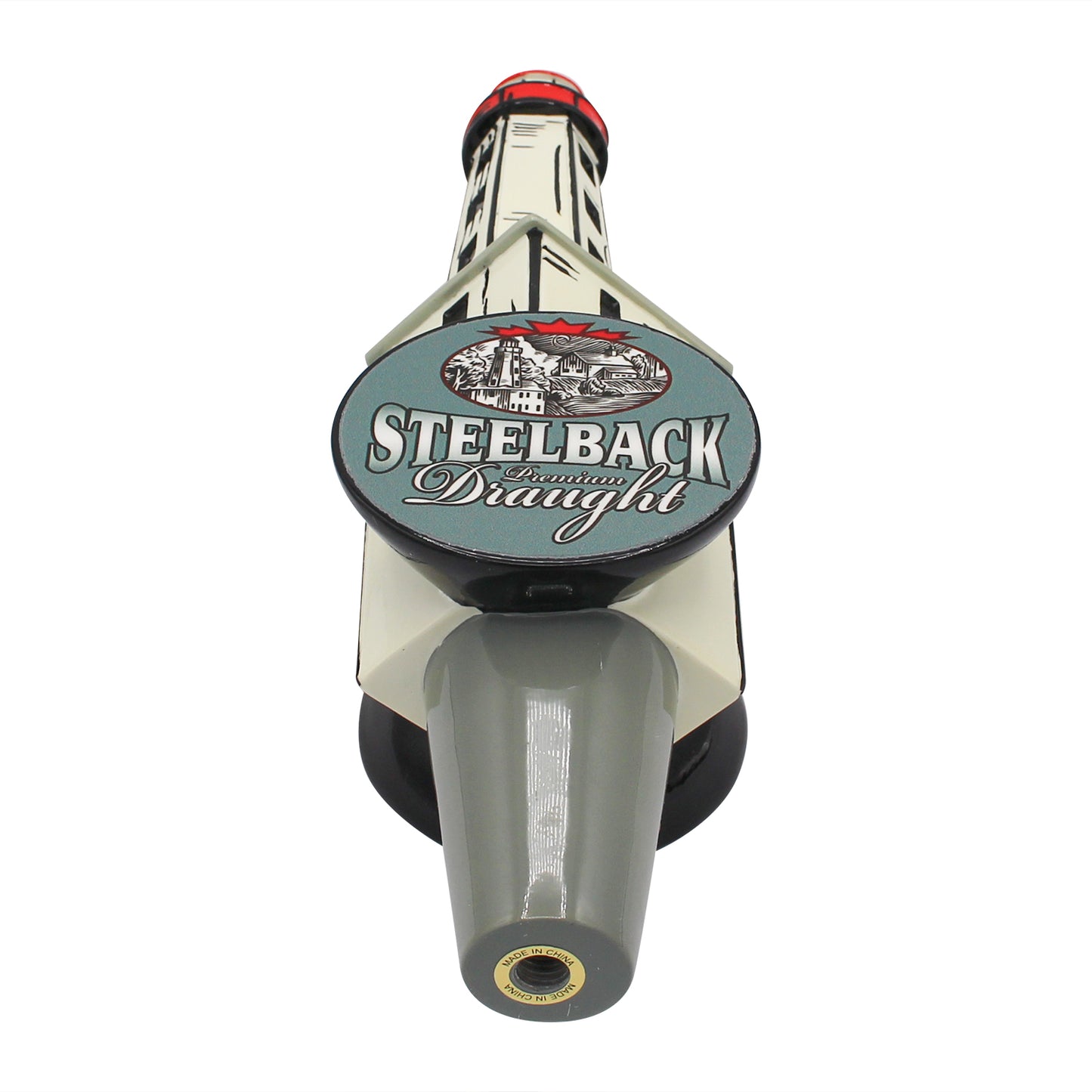 Draught Steelback Lighthouse Tap Handle