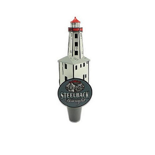Draught Steelback Lighthouse Tap Handle