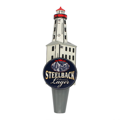 Lager Steelback Lighthouse Tap Handle