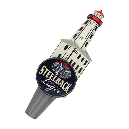 Lager Steelback Lighthouse Tap Handle