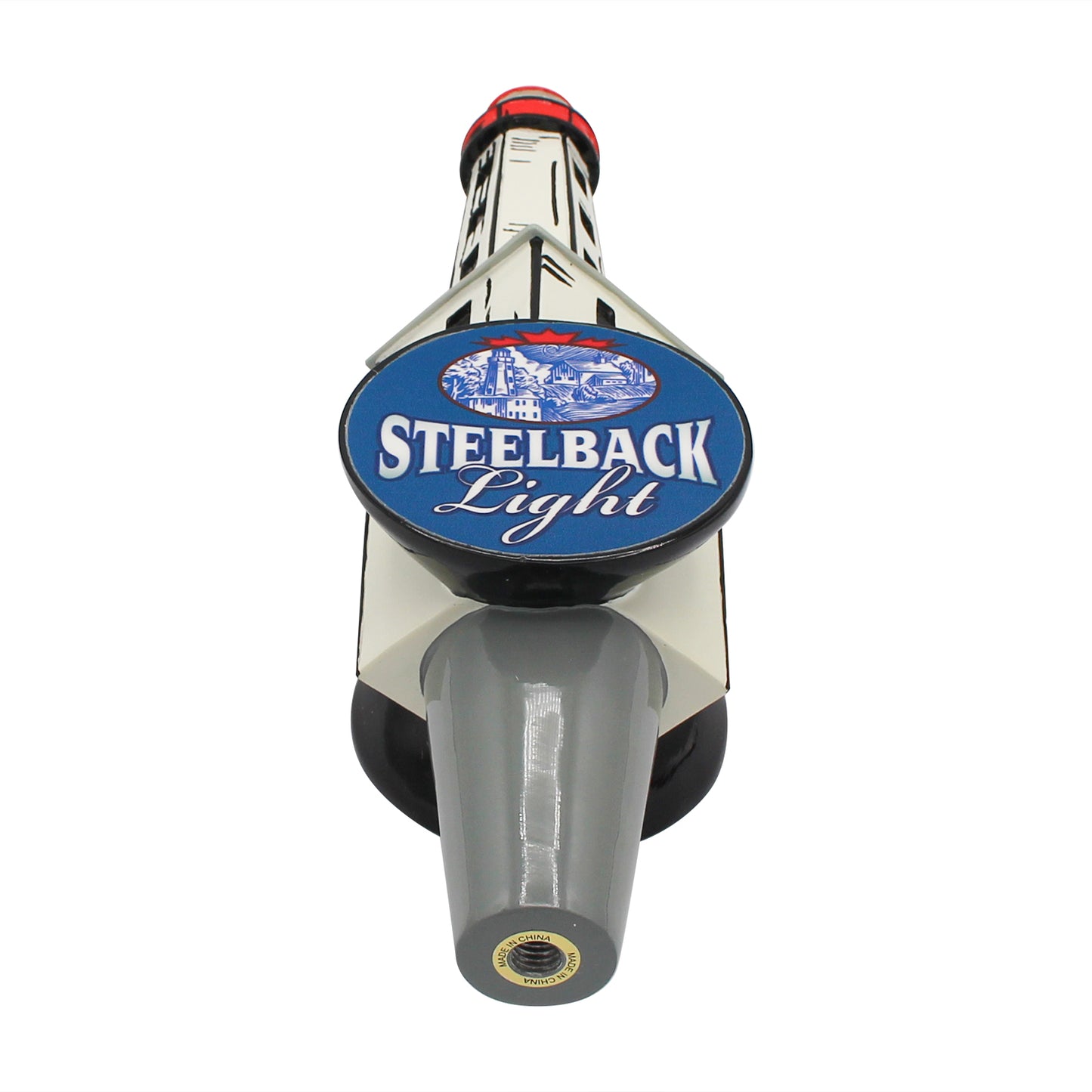 Light Steelback Lighthouse Tap Handle