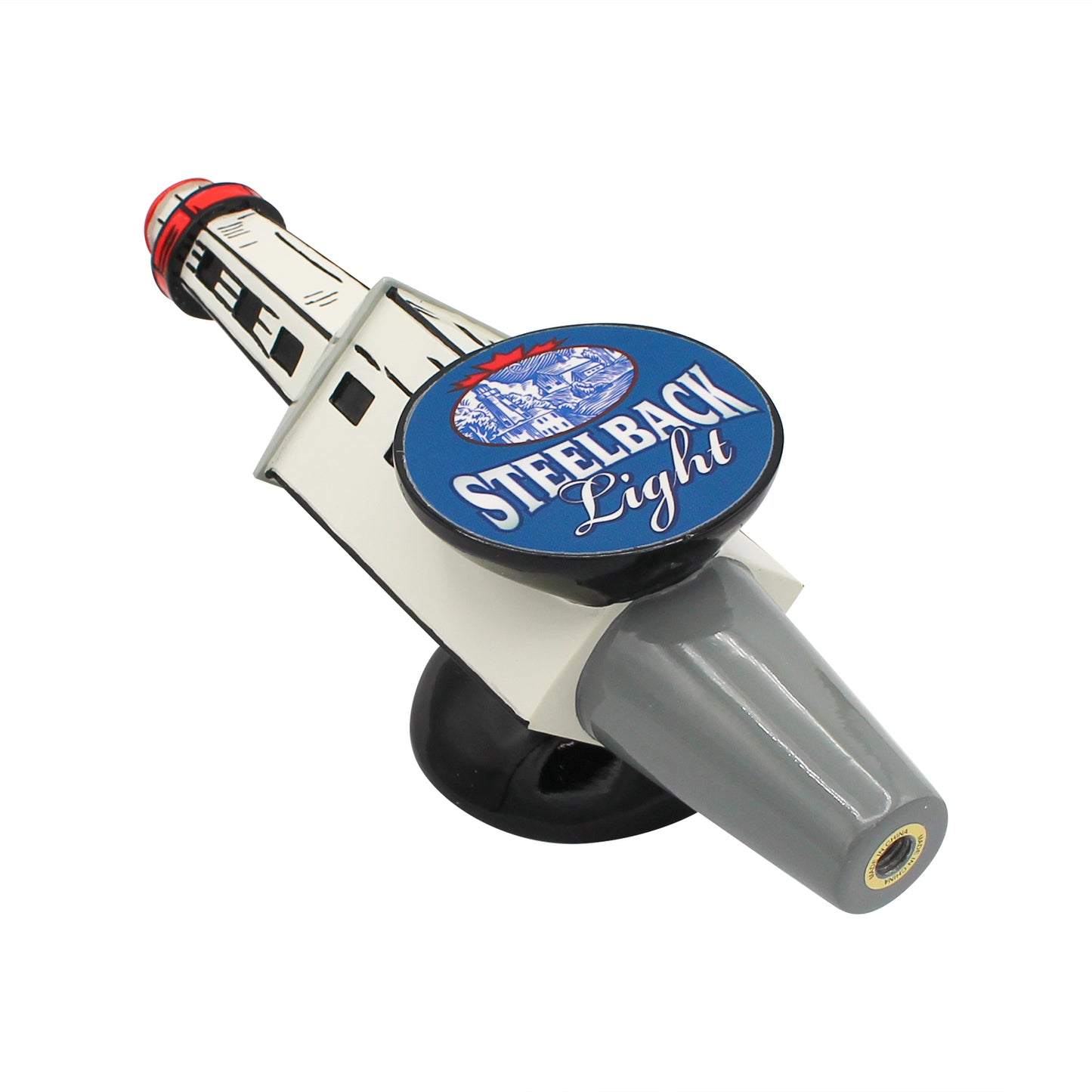 Light Steelback Lighthouse Tap Handle