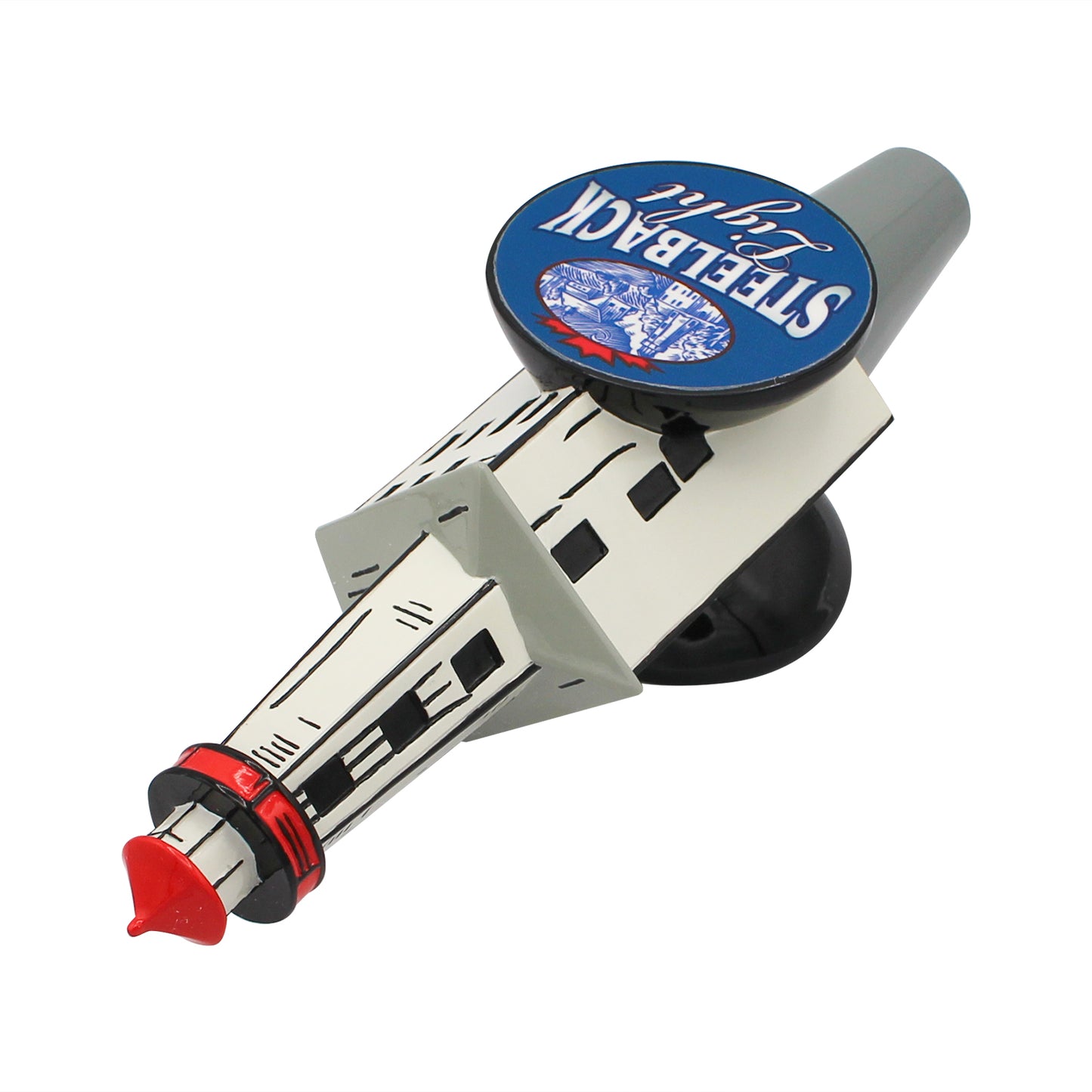 Light Steelback Lighthouse Tap Handle