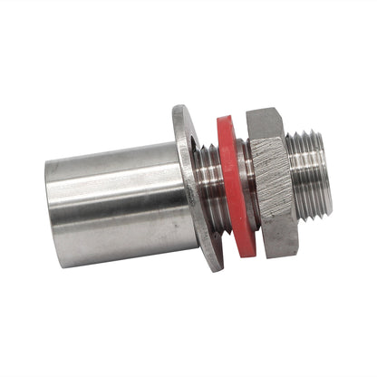 Stainless Steel Weldless Flat Gasket Cooler Bulkhead - 1/2" NPT