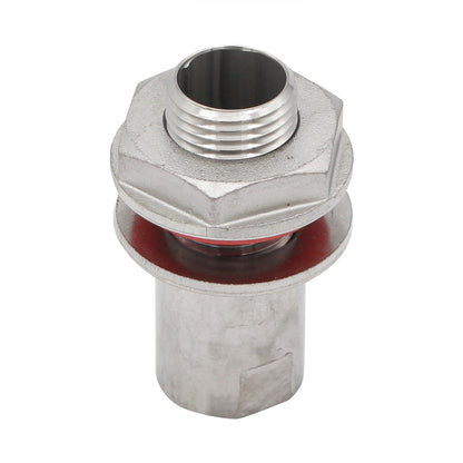 Stainless Steel Premium Weldless Bulkhead - 1/2" NPT