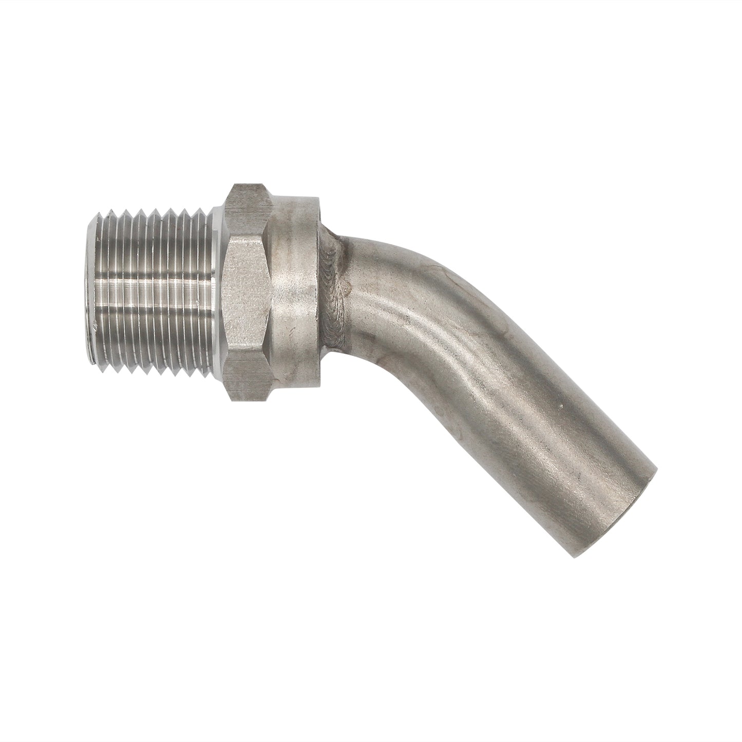 Stainless Steel Pickup Tube - 1/2" Male NPT to 5/8" Tube -  Canuck Homebrew Supply, Canada