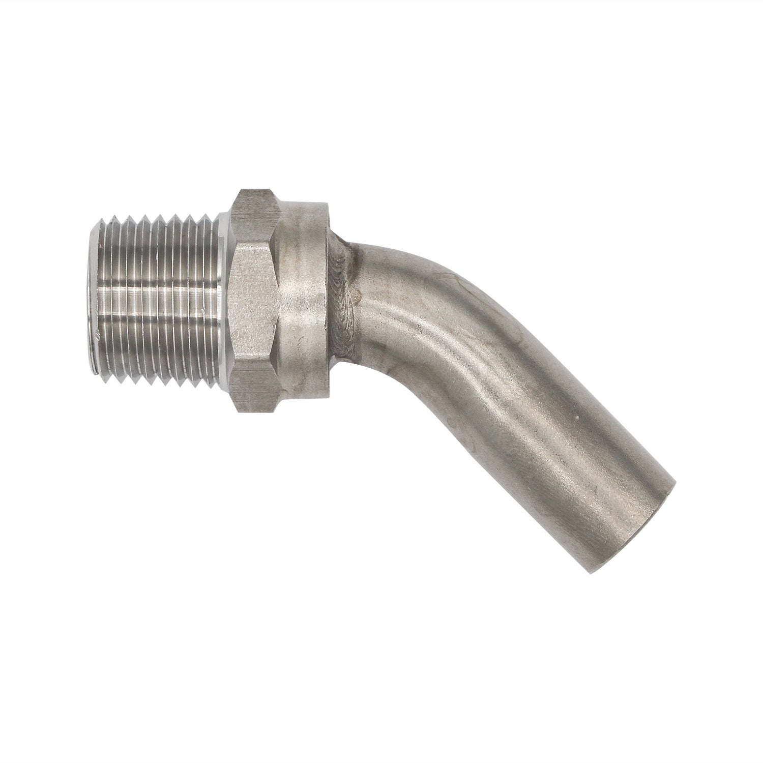 Stainless Steel Pickup Tube - 1/2" Male NPT to 5/8" Tube -  Canuck Homebrew Supply, Canada