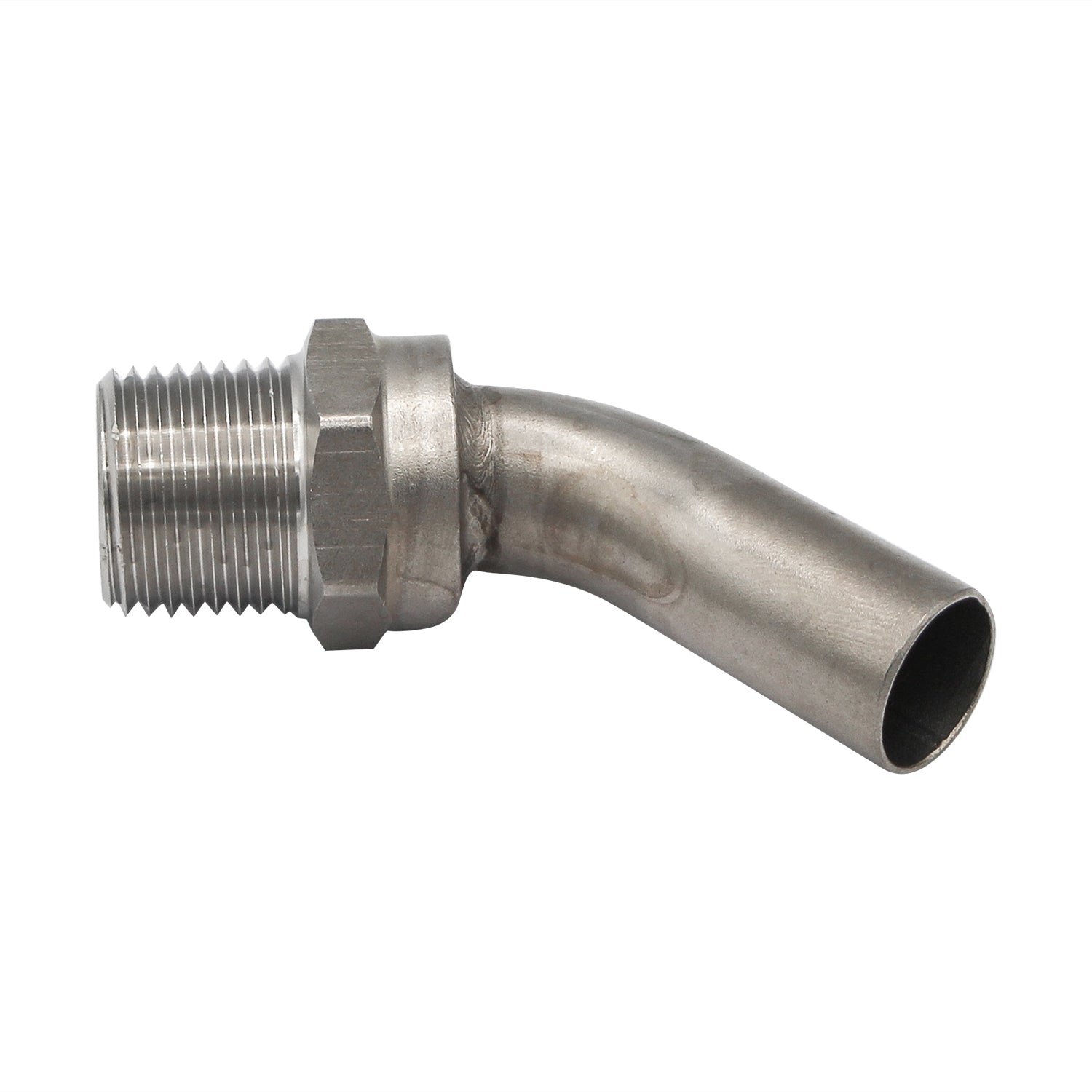 Stainless Steel Pickup Tube - 1/2" Male NPT to 5/8" Tube -  Canuck Homebrew Supply, Canada