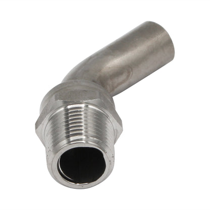 Stainless Steel Pickup Tube - 1/2" Male NPT to 5/8" Tube -  Canuck Homebrew Supply, Canada
