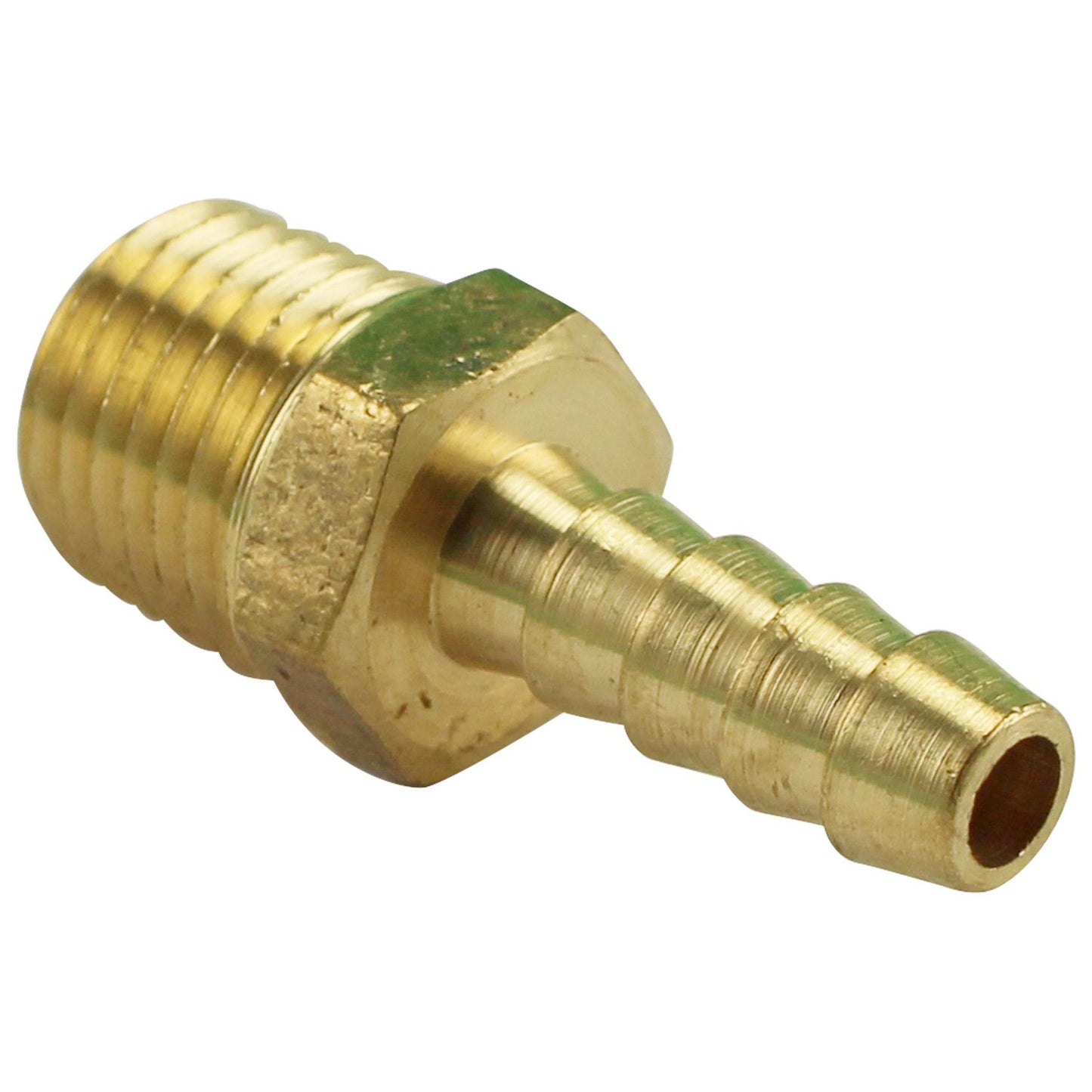 1/4" Brass Barb - 1/4" Male NPT