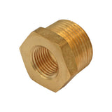 Brass Reducer Bushing - 1" Male NPT X 1/2" Female NPT