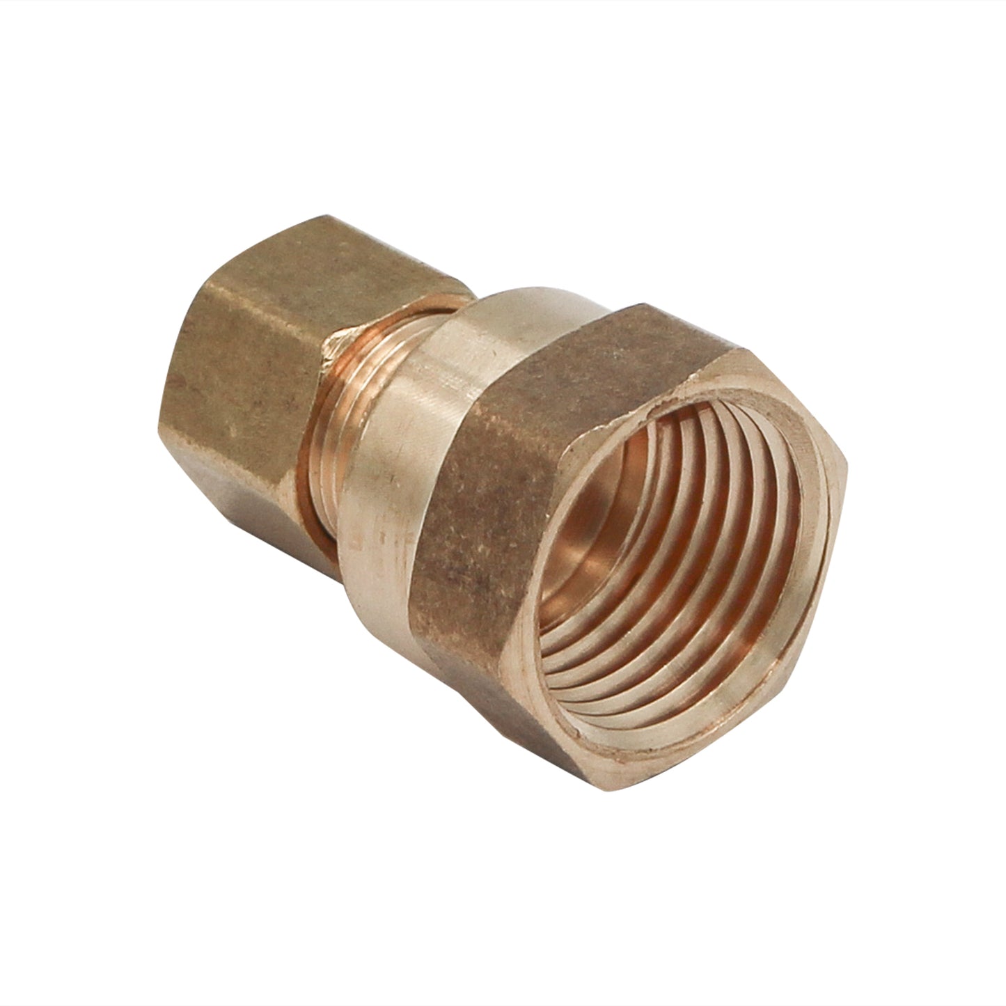 Brass 3/8" Compression to 1/2" Female NPT