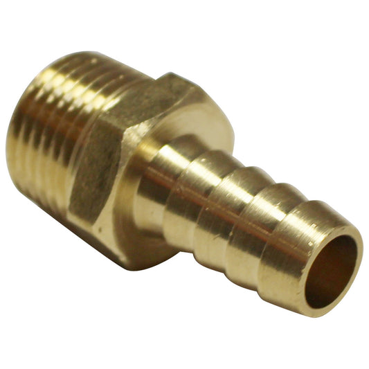 1/2" Brass Barb to 1/2" Male NPT