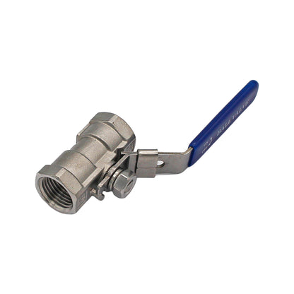Stainless Steel 1/2" Female NPT 1-Piece Ball Valve -  Canuck Homebrew Supply, Canada