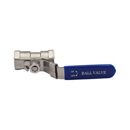 Stainless Steel 1/2" Female NPT 1-Piece Ball Valve -  Canuck Homebrew Supply, Canada