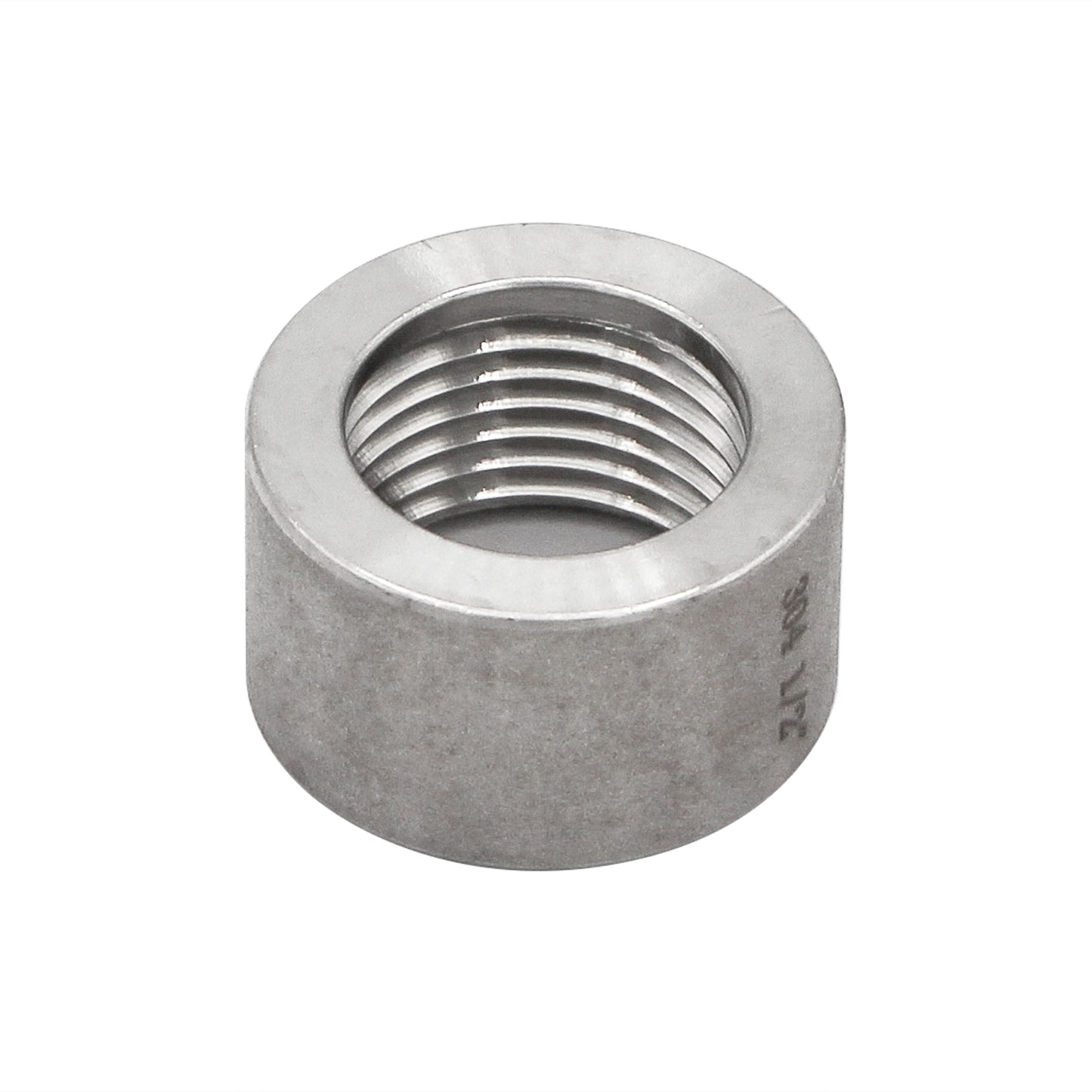 1/2" Female NPT Half Coupler - 304 Stainless Steel Pipe Fitting