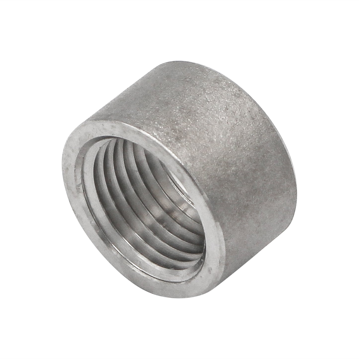 1/2" Female NPT Half Coupler - 304 Stainless Steel Pipe Fitting