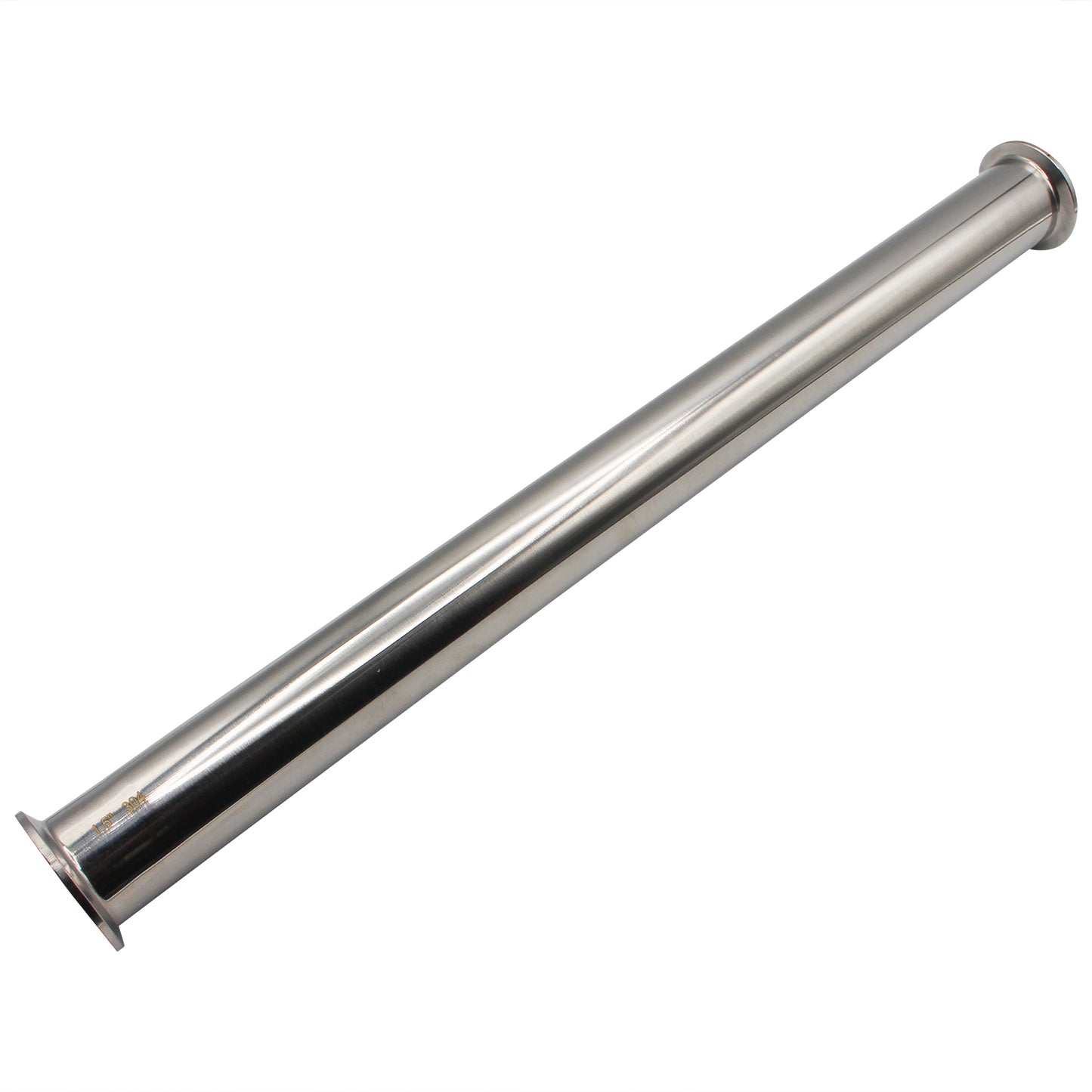 1.5" Tri Clamp Extension Tube (18") - Tri Clover Sanitary Stainless Steel