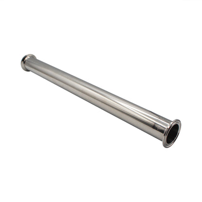 1.5" Tri Clamp Extension Tube (18") - Tri Clover Sanitary Stainless Steel