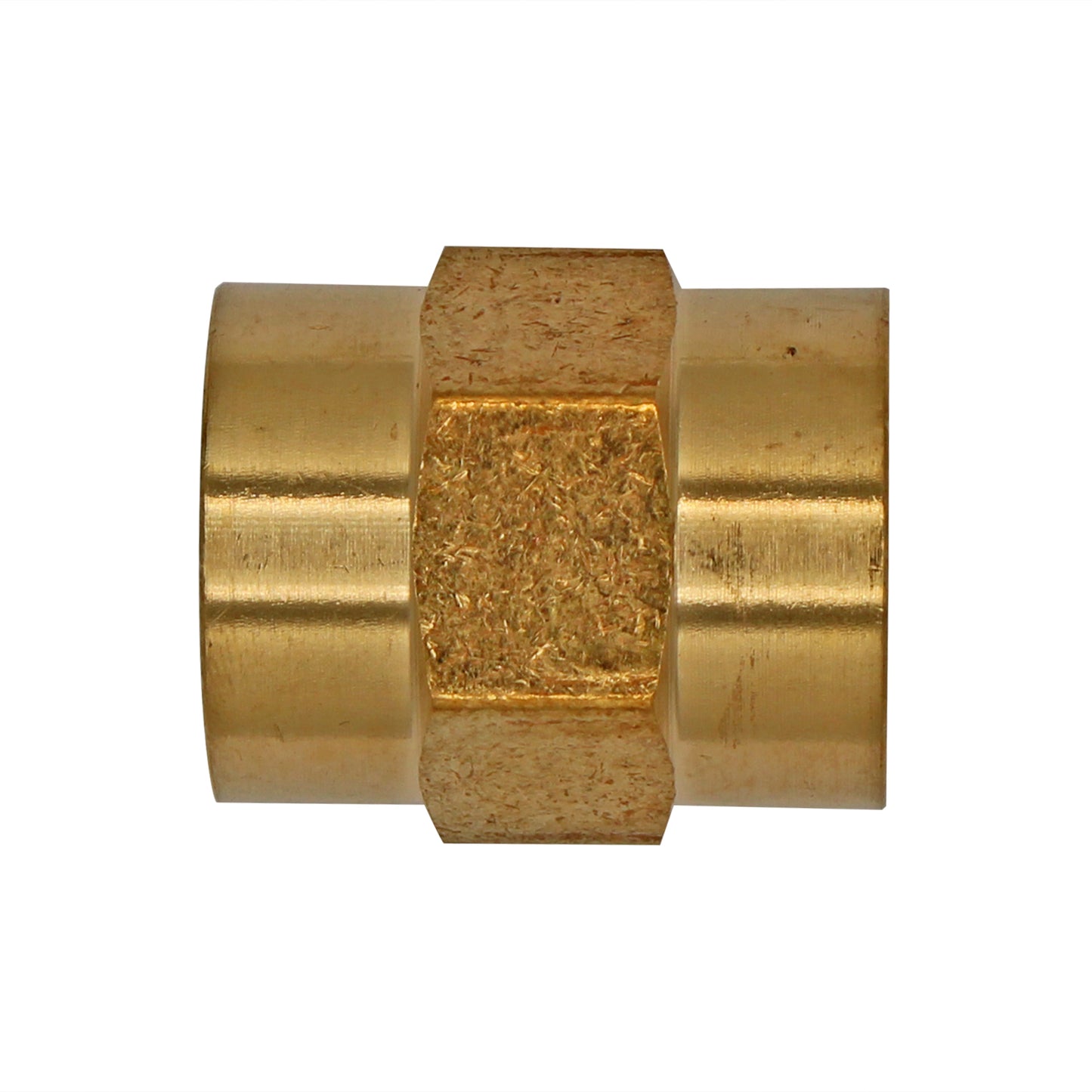 1/2" Female NPT Coupler - Brass Pipe Fitting
