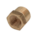 Brass 1/2" Male NPT to 3/8" Female NPT Reducer