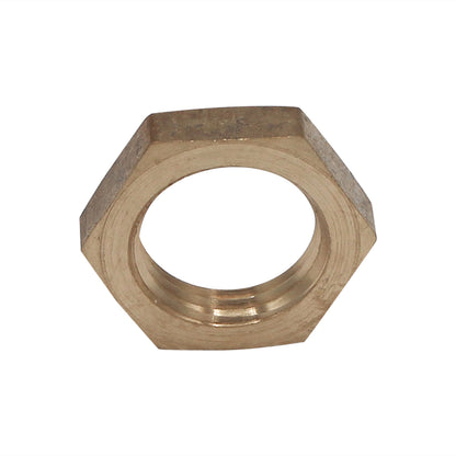 1/2" NPT Lock Nut - Brass Pipe Fitting