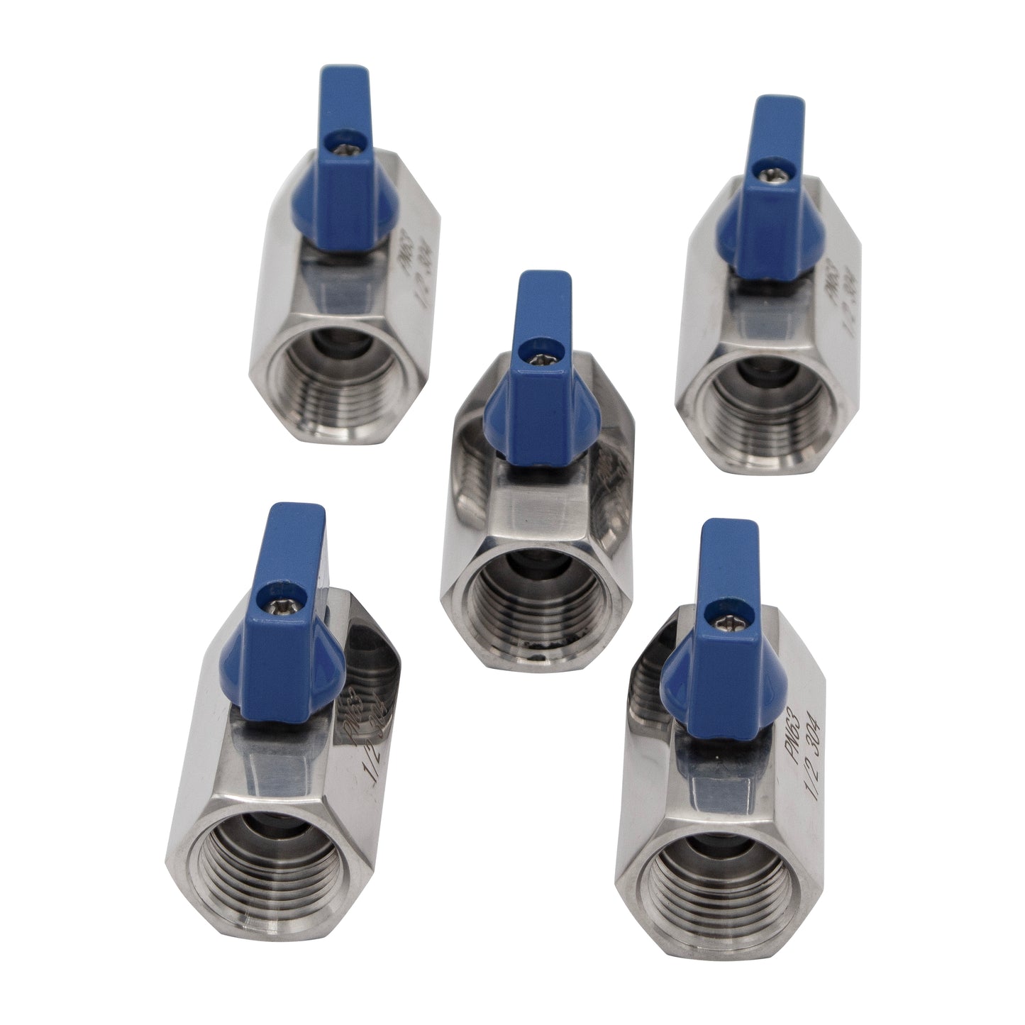 Stainless Steel 1/2" Female NPT Mini Ball Valve