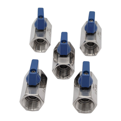 Stainless Steel 1/2" Female NPT Mini Ball Valve