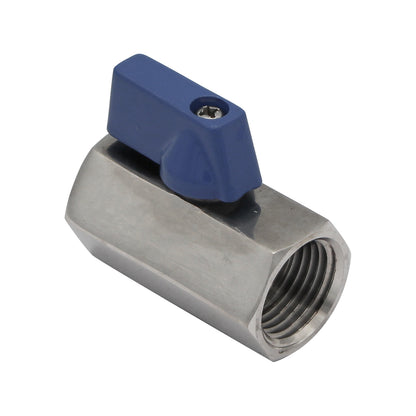 Stainless Steel 1/2" Female NPT Mini Ball Valve