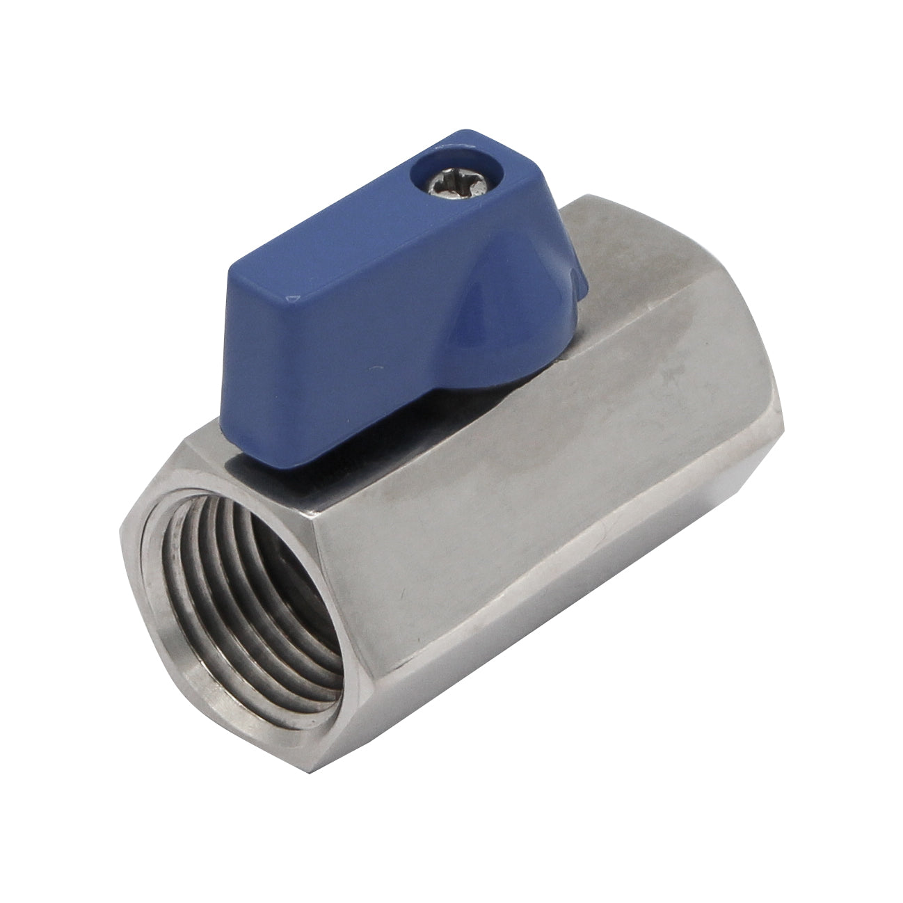 Stainless Steel 1/2" Female NPT Mini Ball Valve