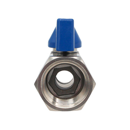 Stainless Steel 1/2" Male NPT to 1/2" Female NPT Mini Ball Valve