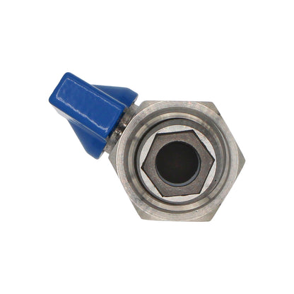 Stainless Steel 1/2" Male NPT to 1/2" Female NPT Mini Ball Valve