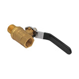 Brass 1/2" Male NPT to 1/2" Female NPT Ball Valve