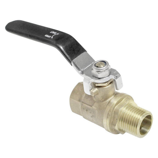 Ball Valve - Brass - 1/2" Male NPT