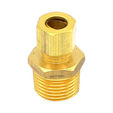 Brass 3/8" Compression to 1/2" Male NPT