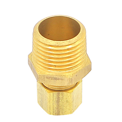 Brass 3/8" Compression to 1/2" Male NPT