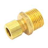 Brass 3/8" Compression to 1/2" Male NPT