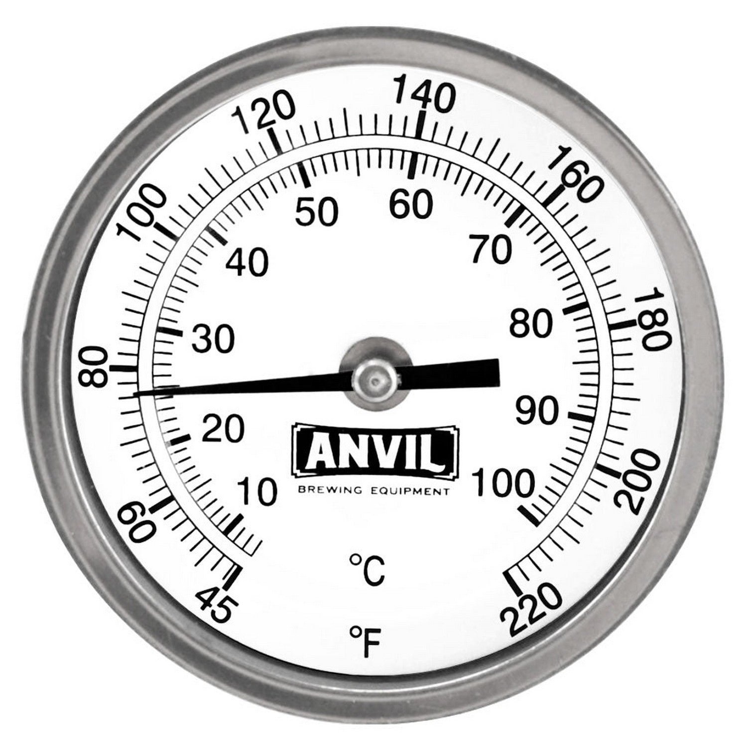 Brewing Thermometer - Weldless - 1/2" NPT
