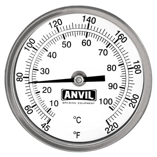 Brewing Thermometer - Weldless - 1/2" NPT