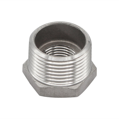 1" X 1/2" Female NPT Reducer Bushing - 304 Stainless Steel Pipe Fitting