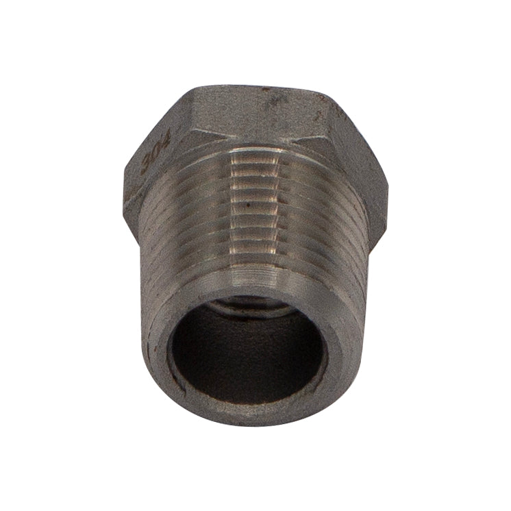 3/8" Male NPT X 1/4" Female NPT Reducer Bushing - 304 Stainless Steel Pipe Fitting