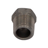Stainless Steel Reducer Bushing - 3/8" Male NPT to 1/4" Female NPT