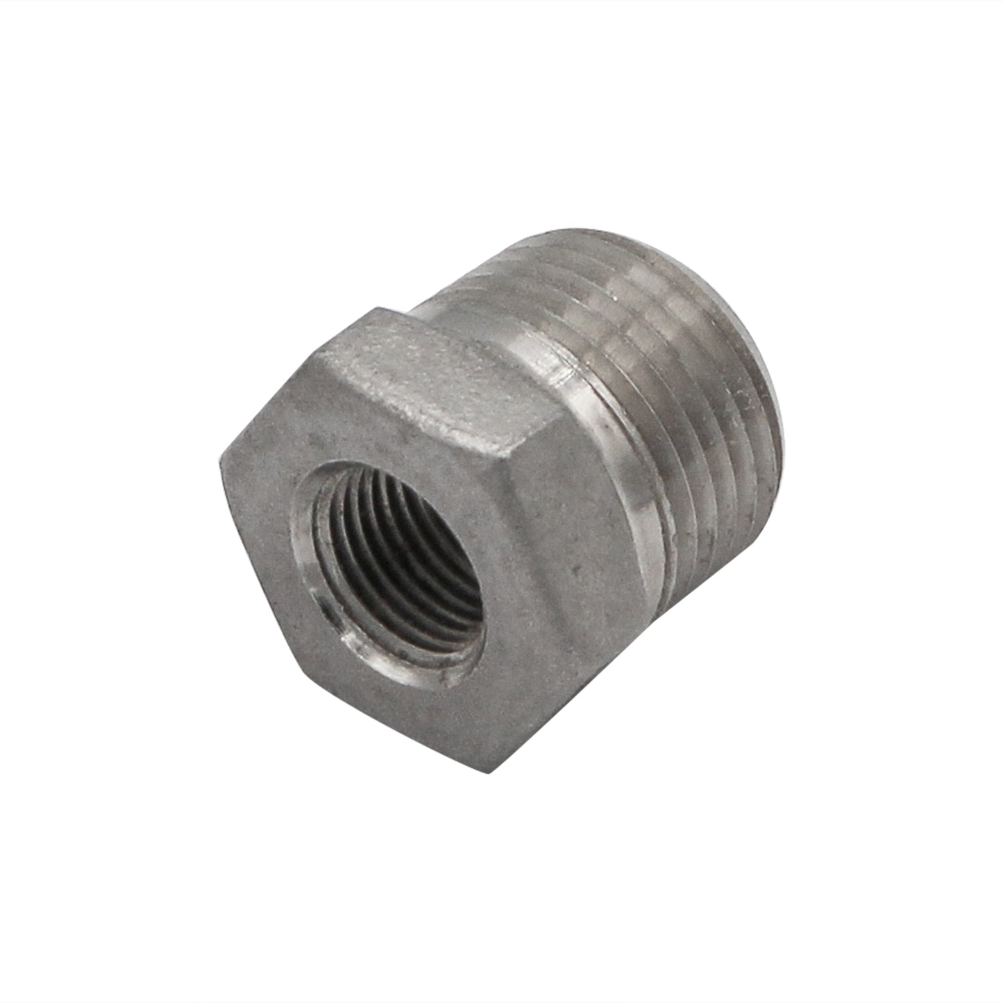 3/8" Male NPT X 1/8" Female NPT Reducer Bushing - 304 Stainless Steel Pipe Fitting