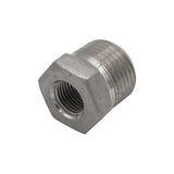 Stainless Steel Reducer Bushing - 3/8" Male NPT to 1/8" Female NPT
