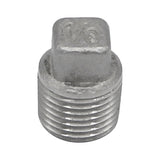Stainless Steel Square Head Plug - 1/8" Male NPT