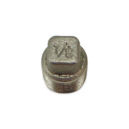 Stainless Steel Square Head Plug - 1/8" MPT