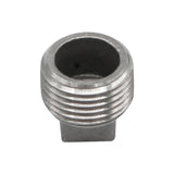 Stainless Steel Square Head Plug - 3/8" Male NPT