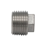 Stainless Steel Square Head Plug - 1/2" Male NPT
