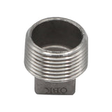 Stainless Steel Square Head Plug - 3/4" Male NPT